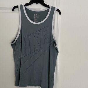 Nike Blue Tank Top with White Trim